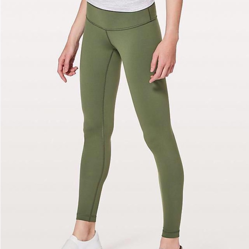 Army Green Lululemon Leggings